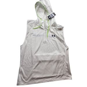Under Armour XL Sleeveless Windbreaker Hoodie Activewear Gym Athleisure 1351063